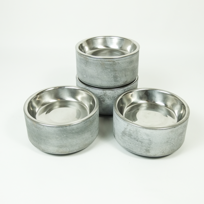 Clay Dog Bowl - Concrete Grey